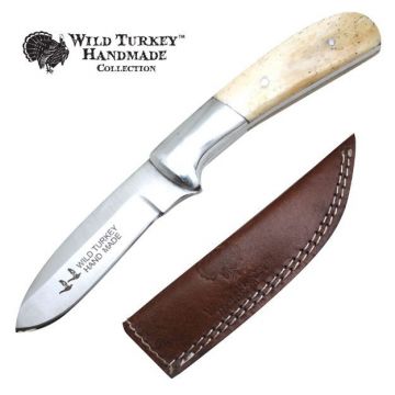 Wild Turkey Handmade Collection Fix Blade Skinner 7.5" Overall
